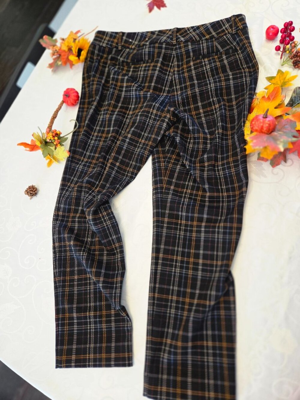 Ann Taylor Plaid Pants-Sz XL/14